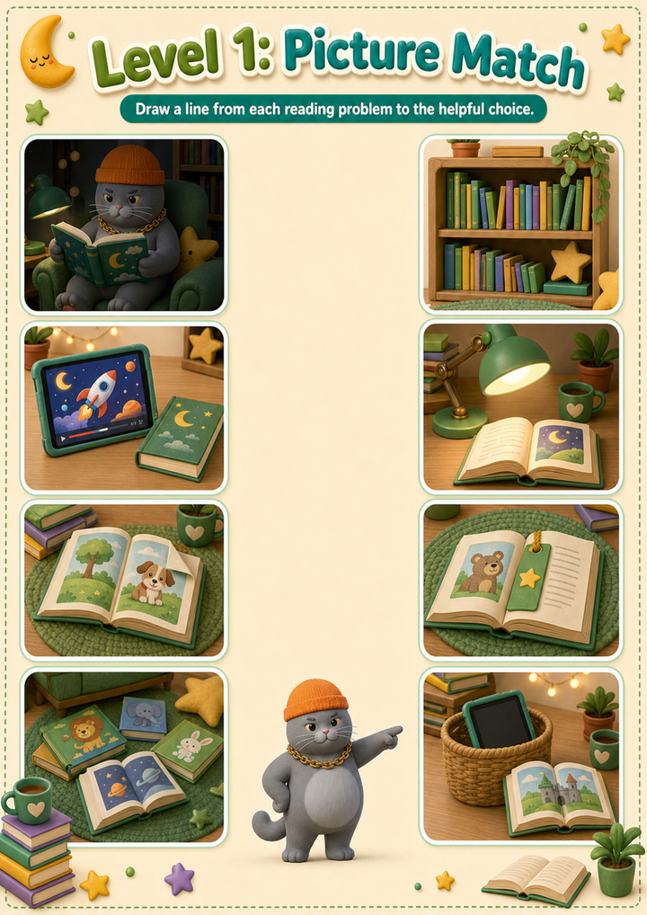 Reading Habit Matching Game preview